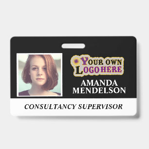 Badge Étiquette d'identification personnalisée avec code