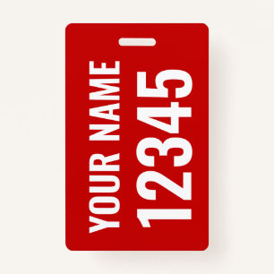 Badge Étiquette Dolly / Sail Bag avec nom et numéro de v