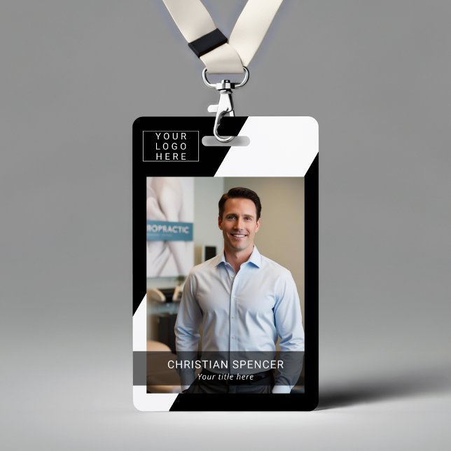 Badge Étiquette nominative de cordon pour l'identifiant  (Créateur téléchargé)
