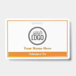 Badge Étiquette nominative professionnelle à bloc de cou