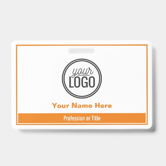 Badge Étiquette nominative professionnelle à bloc de cou (Avant)