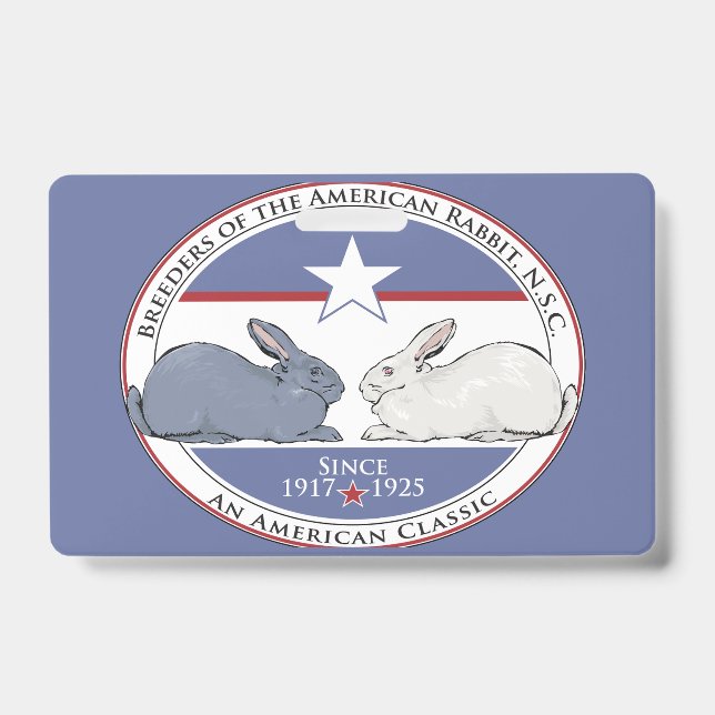 Badge Étiquettes de cage BARNSC (Avant)