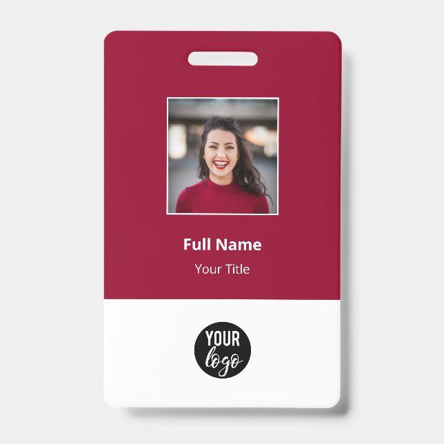 Badge Étiquettes de nom d'employé de l'entreprise standa (Face)