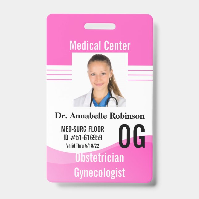 Badge Étiquettes d'identification de sécurité médicale r (Avant)