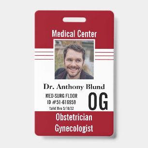Badge Étiquettes d'identité de sécurité médicale au vin