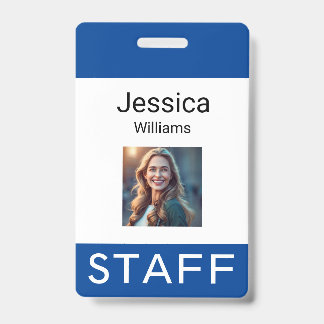 Badge Étiquettes nominatives des employés, logos personn
