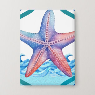 Badge Étoile de la Mer sur un bouton
