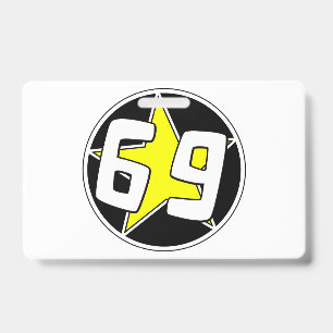 Badge Étoile jaune 69 