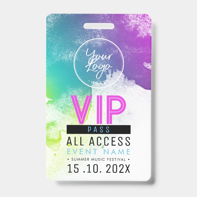 Badge Événement d'accès VIP exclusif (Avant)