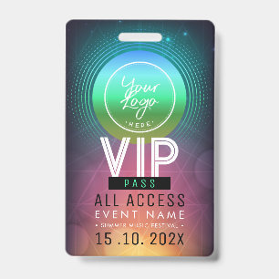 Badge Événement d'accès VIP exclusif