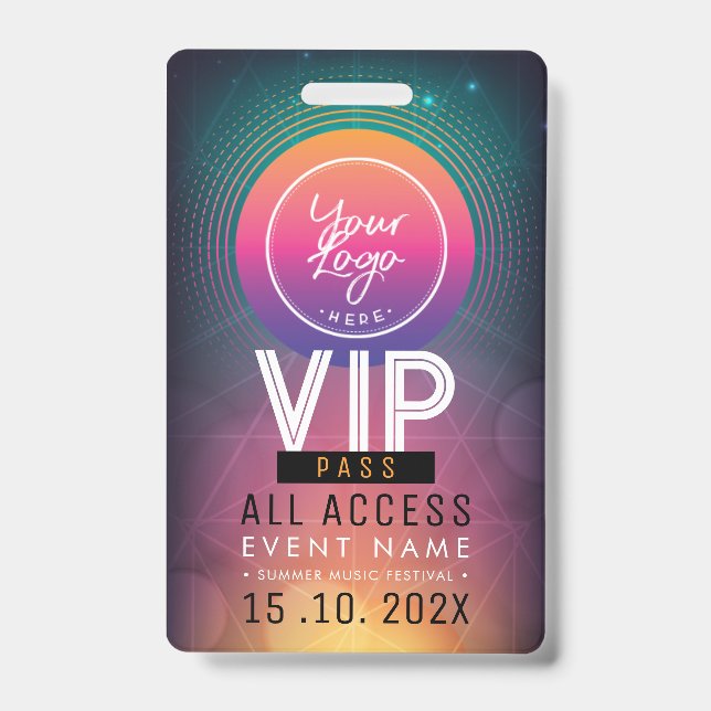 Badge Événement d'accès VIP exclusif (Avant)
