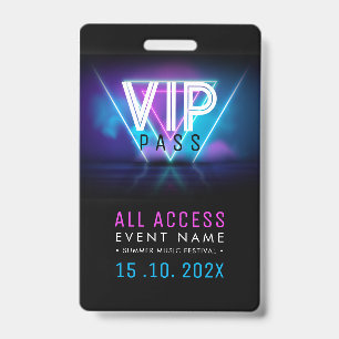 Badge Événement d'accès VIP exclusif