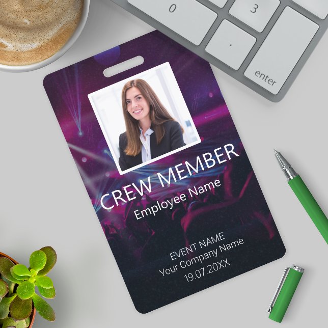 Badge Événement de code-barres personnalisé pour membre  (Créateur téléchargé)