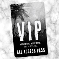 Événement de festival VIP noir et blanc