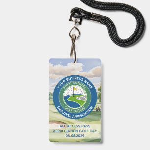 Badge Événement de golf d'appréciation des employés du l