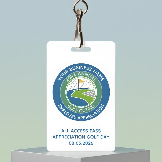 Badge Événement de golf d'appréciation des employés du l (Créateur téléchargé)