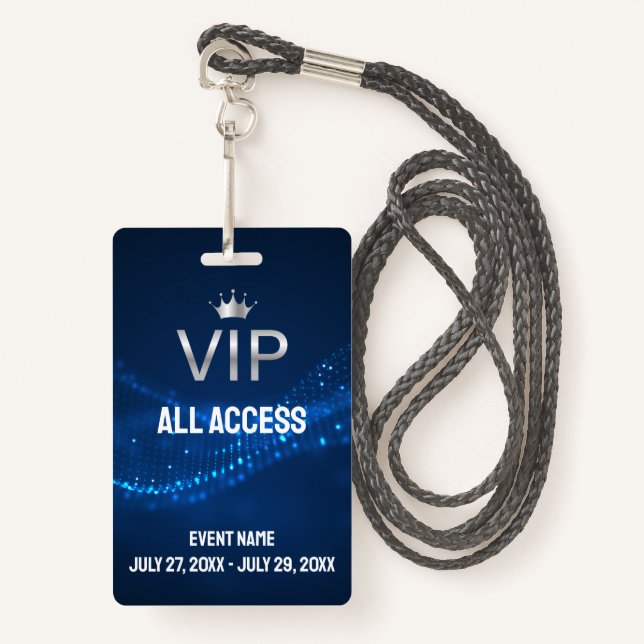 Badge Événement de l'événement VIP All Access Pass (Devant avec lanière)