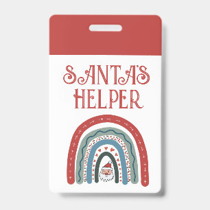 Badge Événement festif de l'aide du Père Noël