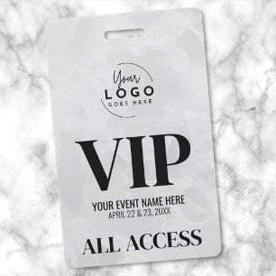 Badge Événement VIP Accès Total Simple Moderne