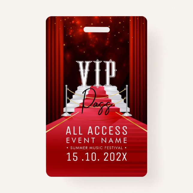 Badge Événement VIP All Access (Devant)