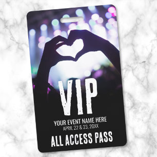 Badge Événement VIP All Access Pass