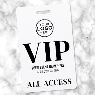 Badge Événement VIP Logo All Access