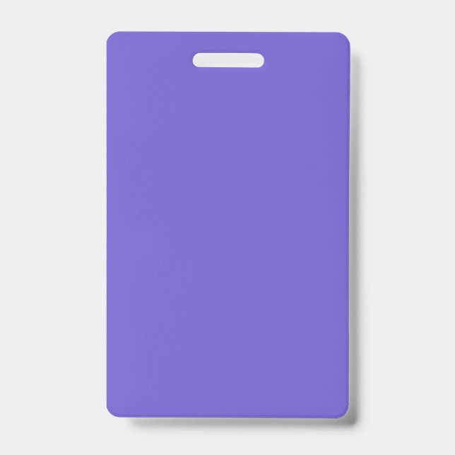 Badge événementiel vertical bleu ardoise – Personn (Avant)