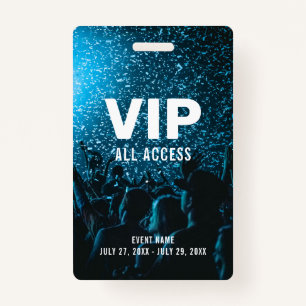 Badge Event Photo VIP All Access Pass ID d'événement Bad