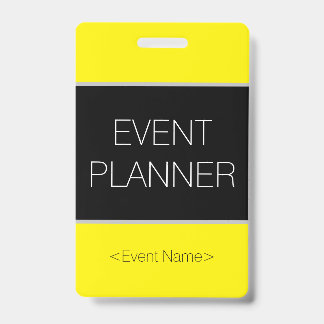Badge "EVENT PLANNER" élégant