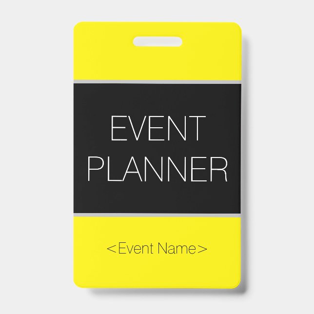 Badge "EVENT PLANNER" élégant (Avant)