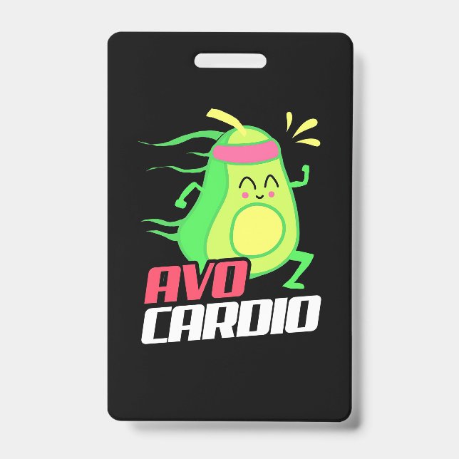 Badge Exercice Cardio Avocat (Avant)