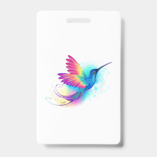 Badge Exotic Rainbow Hummingbird (Avant)