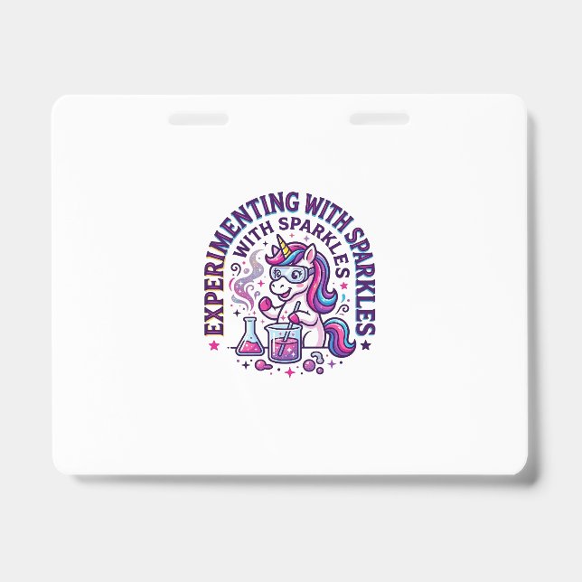 Badge Expérience de licorne avec coupure commerciale d'é (Avant)