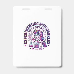 Badge Expérience de licorne avec coupure commerciale d'é