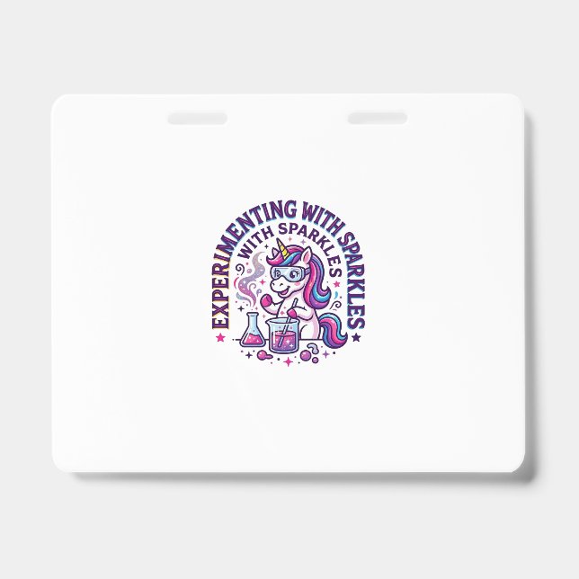 Badge Expérience de licorne avec coupure commerciale d'é (Avant)