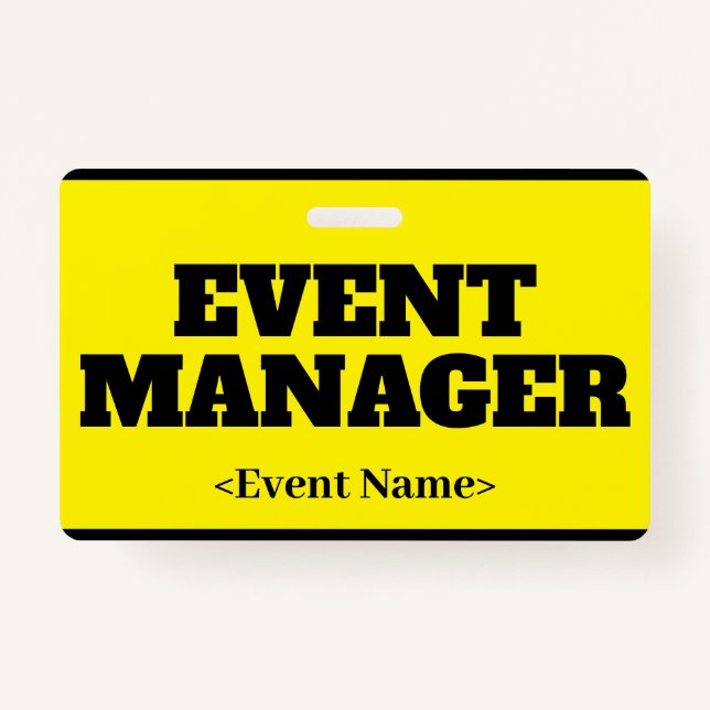 Badge Eyecatching "EVENT MANAGER" (Devant)
