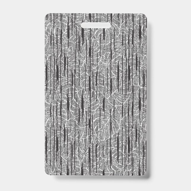 Badge Fabric Floral Pattern Interior Design Wallpaper (Front)