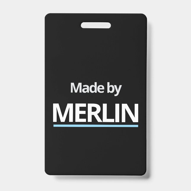 Badge Fabriqué par MERLIN (Avant)