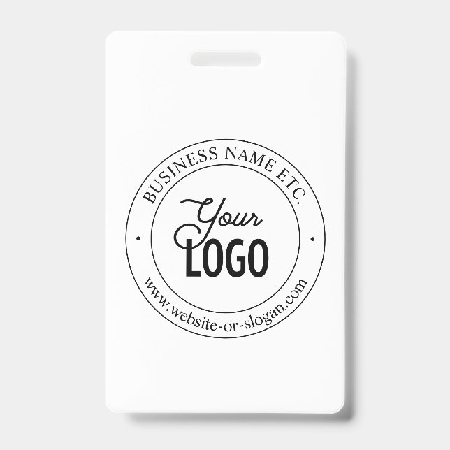 Badge Facile de remplacement de logo et de texte personn (Avant)