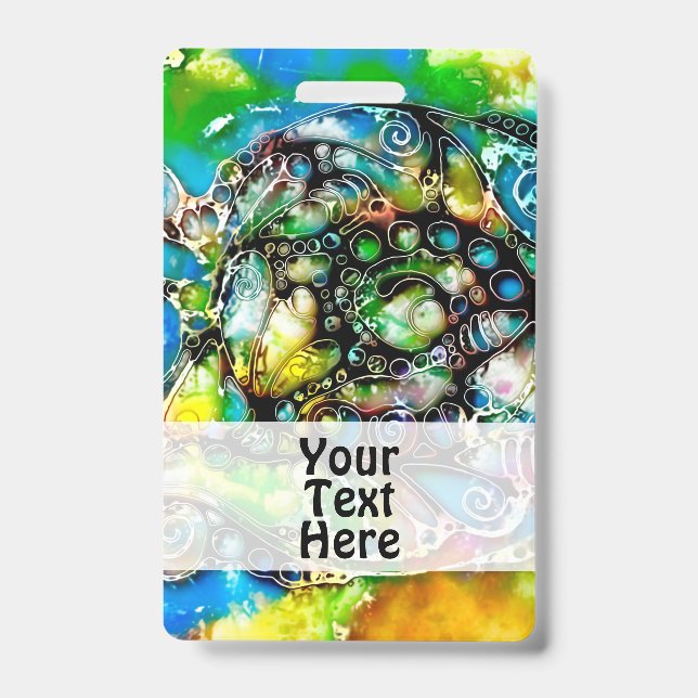 Badge Façons de vivre - Art neurographique 7 (Avant)