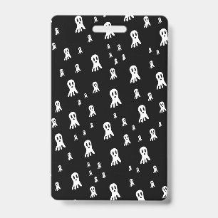 Badge Fantômes d'Halloween foncé