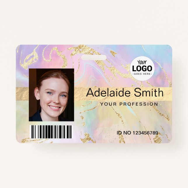 Badge Faux fosses détails design fluide marbre (Devant)