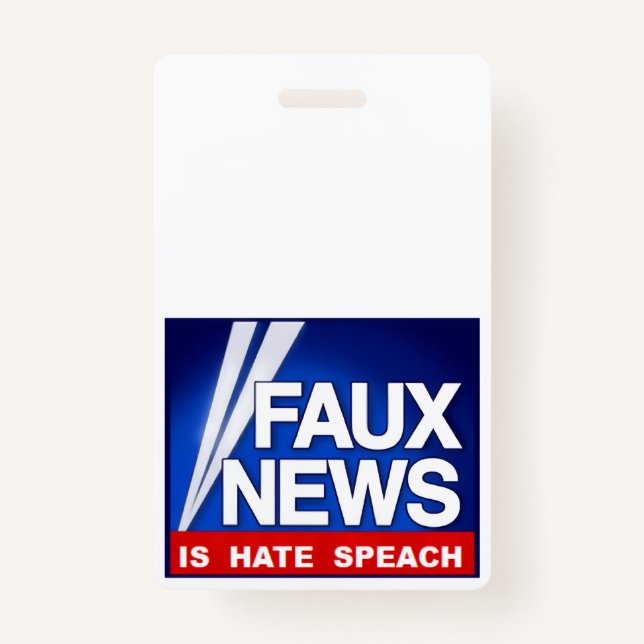 Badge Faux News (Devant)