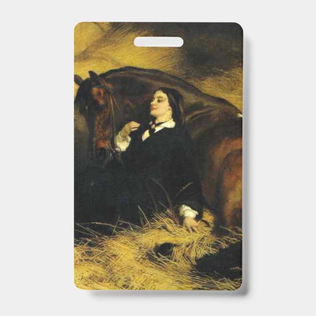 Badge Femme et Cheval (Avant)