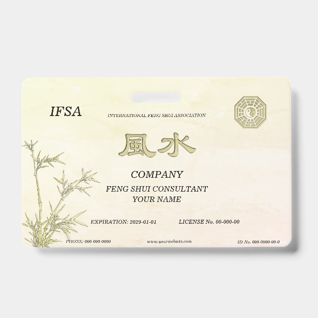 Badge Feng Shui (Avant)