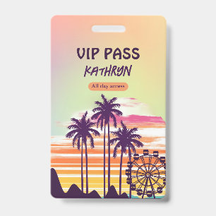 Badge Festival Bachelorette Week-end Itinéraire VIP