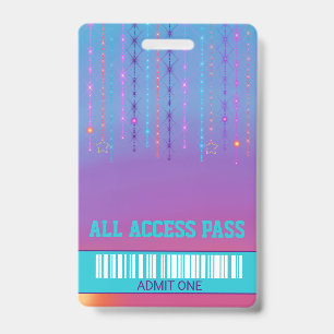 Badge Fête de patin à roulettes, passe VIP, invitation,