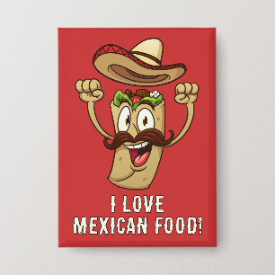 Badge Fête de tacos avec texte personnalisé
