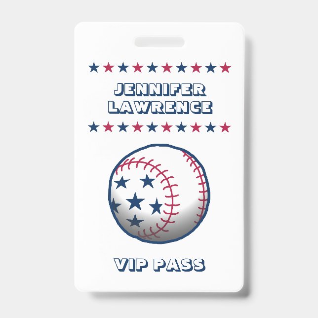 Badge Fête du 4 juillet Baseball (Avant)