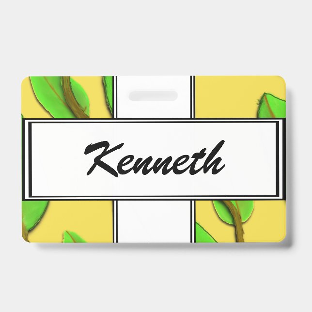 Badge Feuilles par Kenneth Yoncich (Avant)